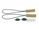 FMA Goggle Bungee Velcroes Quick Strap Kit DE  tb794